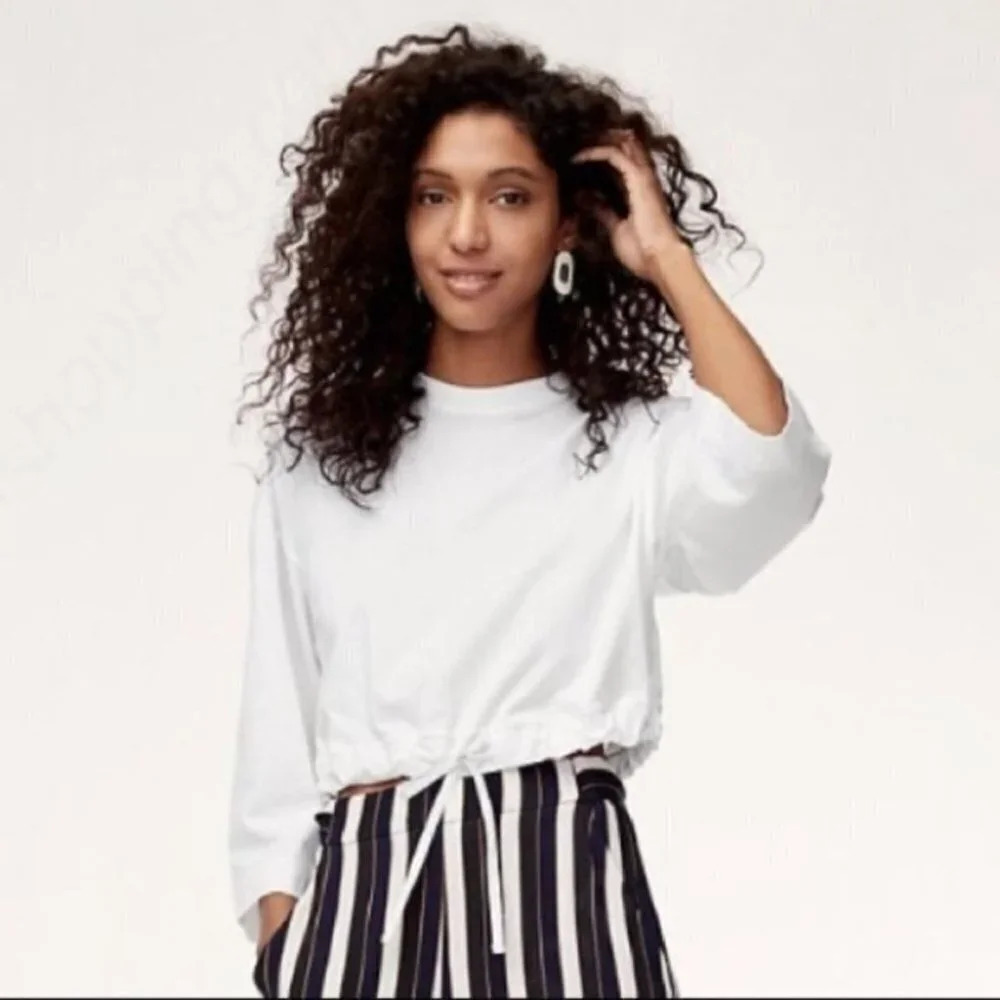 Aritzia - Wilfred Axel Cotton Top with Drawstring